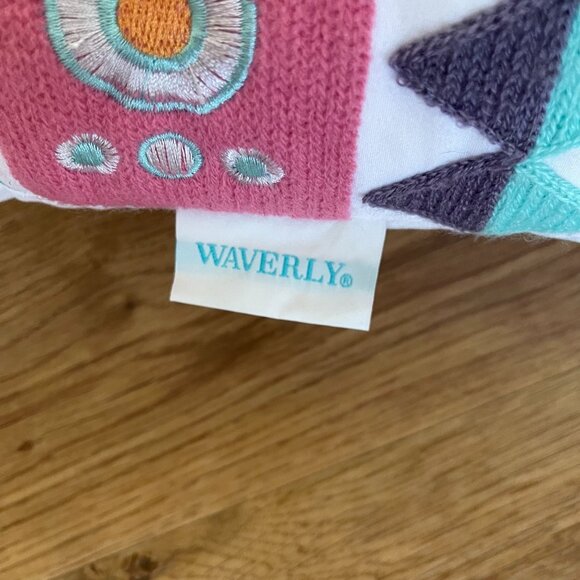 Waverly La La Llama Boho Chic Rectangular Throw Pillow With Tassels Modern Geome - Picture 2 of 5